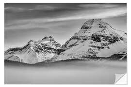 Vinilo para la pared Fog over Bow Lake