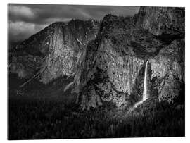 Acrylic print Late afternoon light touches Bridalveil Fall