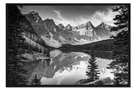 Gerahmter Kunstdruck Moraine Lake, Banff National Park, Alberta, Kanada II