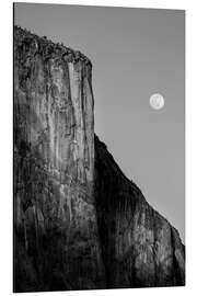 Obraz na aluminium Full moon rising near El Capitan at sunset - Ann Collins