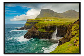 Gerahmter Kunstdruck Färöer Inseln