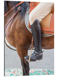 Magnettafel Reiter auf einem Pferd