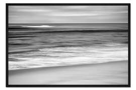 Gerahmter Kunstdruck Abstrakte Darstellung der Sanften Wellen I