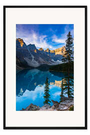 Gerahmter Kunstdruck Moraine Lake, Banff National Park, Alberta, Kanada I