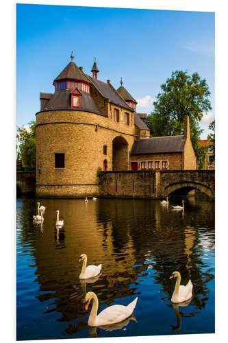 Foam board print Ezelpoort or Donkey Gate, Bruges