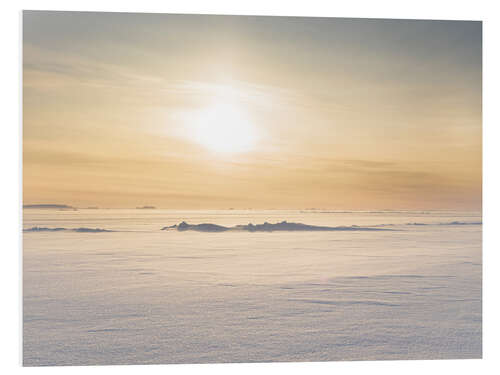 PVC-tavla Sunset over frozen Melville Bay