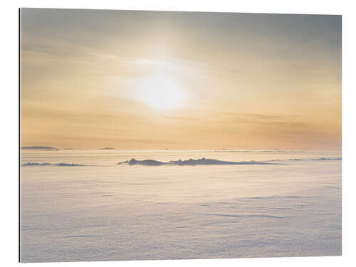 Tableau en plexi-alu Sunset over frozen Melville Bay