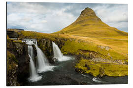 Alubild Kirkjufell mit Wasserfall