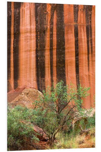 Cuadro de PVC Mineral-colored walls made of Wingate sandstone