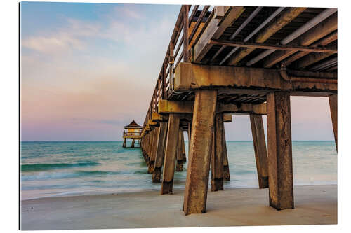 Tableau en plexi-alu Naples Pier in Naples Florida