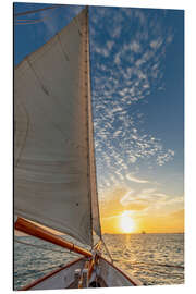 Magnettafel Sonnenuntergangsfahrt auf dem Schoner America 2.0 in Key West