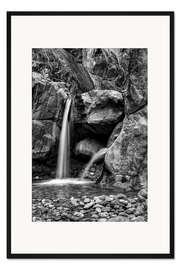 Gerahmter Kunstdruck Clear Creek Canyo, Wasserfall