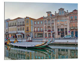 Gallery print Moliceiro boats along the main Aveiro Canal