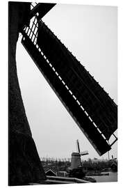 Tableau en aluminium Wooden mill and spice mill from Poelenburg