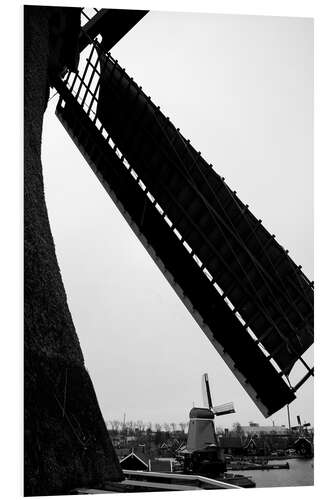 Foam board print Wooden mill and spice mill from Poelenburg