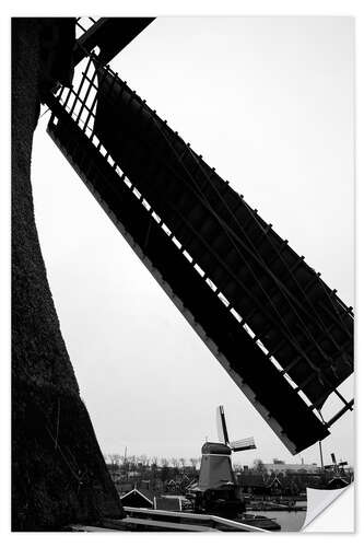 Adesivo murale Wooden mill and spice mill from Poelenburg