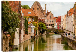 Canvas print Bruges, West Flanders, Belgium