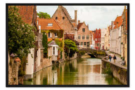 Gerahmter Kunstdruck Brügge, Westflandern, Belgien