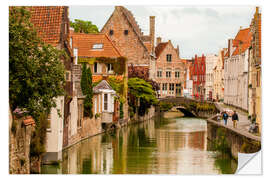 Selvklebende plakat Bruges, West Flanders, Belgium