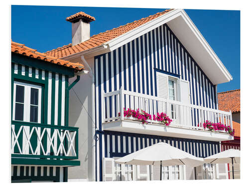 PVC print Colorful houses of Palheiros I