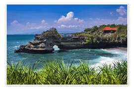 Plakat  Sea arch at Tanah Lot Temple, Bali, Indonesia - Russ Bishop