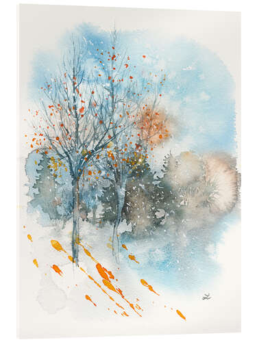 Acrylglasbild Früher Winter