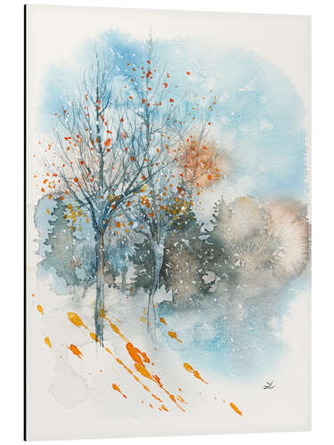 Aluminium print Early Winter