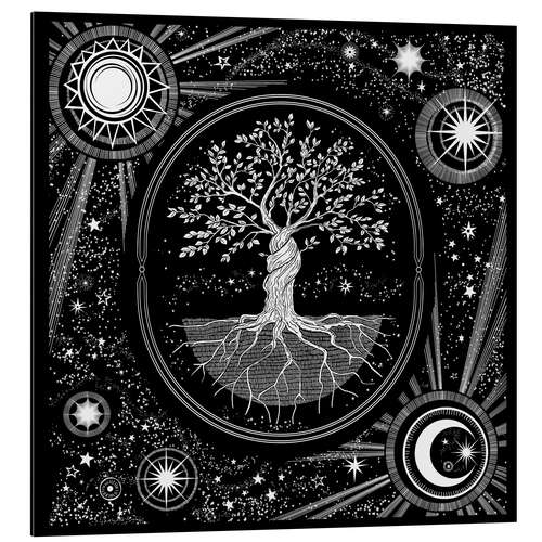 Aluminiumsbilde Celestial Tree of Life