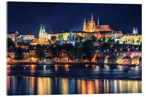 Akrylglastavla Prague by night