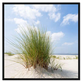 Gerahmter Kunstdruck Düne am Strand