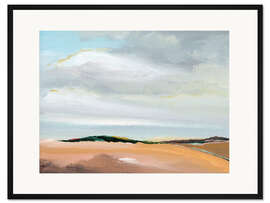 Gerahmter Kunstdruck Kopie mit Küstenblick