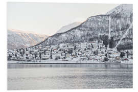 Foam board print Tromsø Coastline