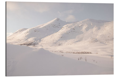 Aluminium print Winter wonderland in Norway