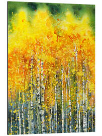 Aluminium print Golden Aspen Trees