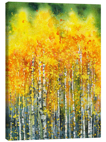 Canvastavla Golden Aspen Trees