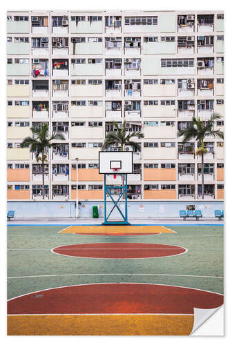 Vinilo para la pared Basketball court, Hong Kong