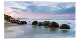 Tableau en PVC Moeraki boulders, New Zealand