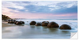 Naklejka na ścianę Moeraki boulders, New Zealand