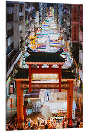 Aluminium print Street market, Hong Kong