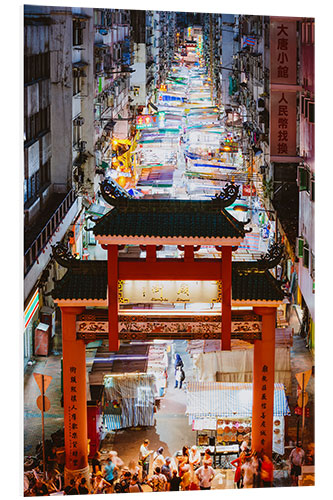 Tableau en PVC Street market, Hong Kong