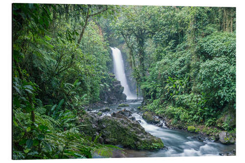 Aluminiumsbilde Waterfall, Costa Rica