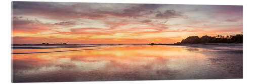 Acrylglasbild Sonnenuntergang am Strand, Costa Rica