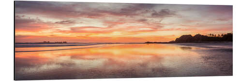 Tableau en aluminium Beach sunset, Costa Rica