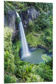 Foam board print Bridal Veil Falls, New Zealand