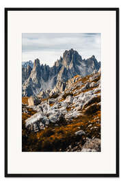 Gerahmter Kunstdruck Cadini di Misurina
