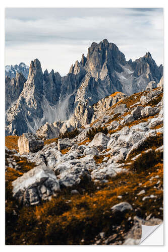 Selvklebende plakat Cadini di Misurina