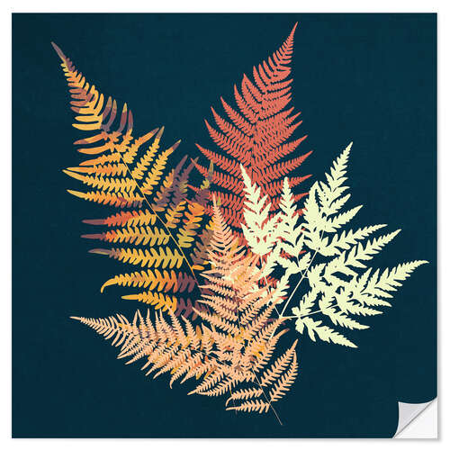 Sticker mural Autumn Fern