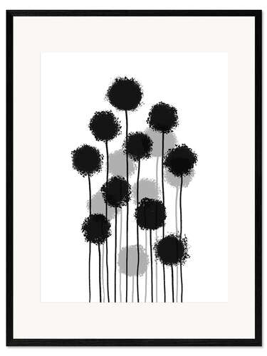 Framed art print Dandelions
