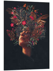 Magnettafel Küssende Rosa