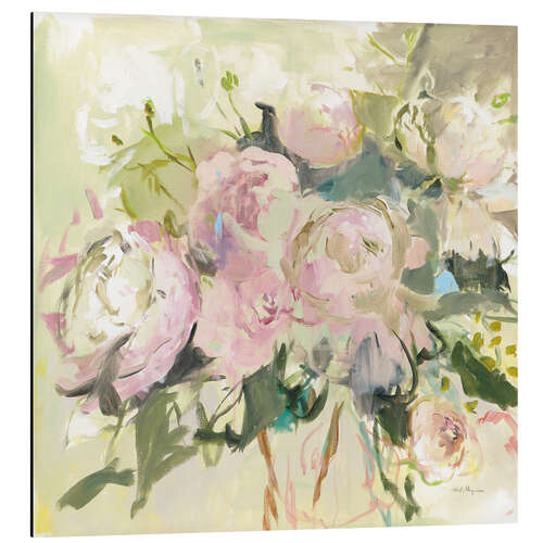 Aluminiumsbilde Peonies with Sage